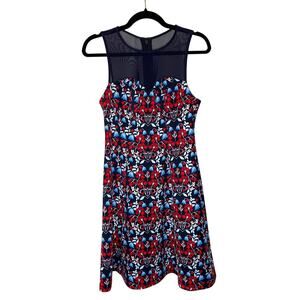NWT - Guess Floral Sweetheart Neckline Dress - Size 8